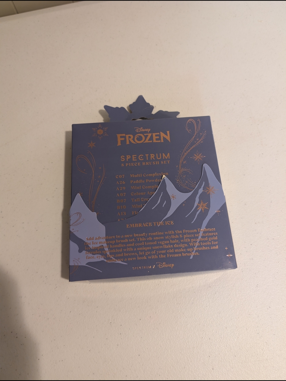 Disney Frozen 8-Piece Makeup Brush Set - Lavender & Gold - Picture 8 of 9